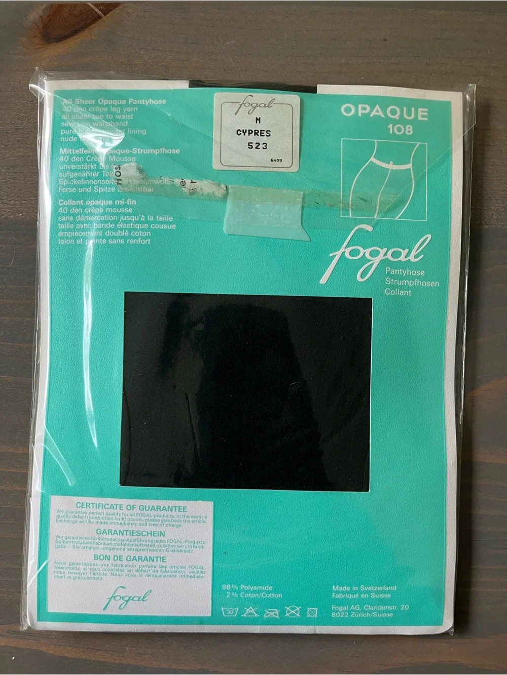 Lot of 10 Vintage Deadstock Fogal Pantyhose Stockings Nylons M Switzerland Made